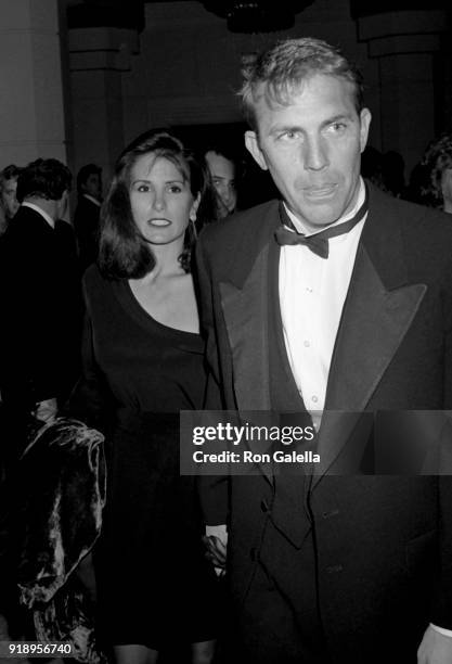 Kevin Costner and Cindy Costner attend 43rd Annual Directors Guild of America Awards on March 16, 1991 at the Beverly Hilton Hotel in Beverly Hills,...