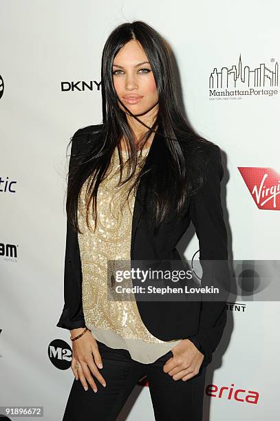 Actress Alina Puscau attends the premiere of "New York, I Love You" at the Ziegfeld Theatre on October 14, 2009 in New York City.