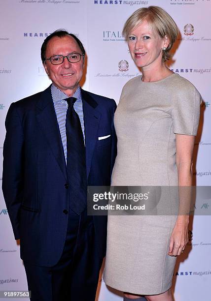 Dr. Aniello Musella and Joanna Coles attend Made In Italy: A Celebration of Italian Fashion & Style at Hearst Tower on October 14, 2009 in New York...