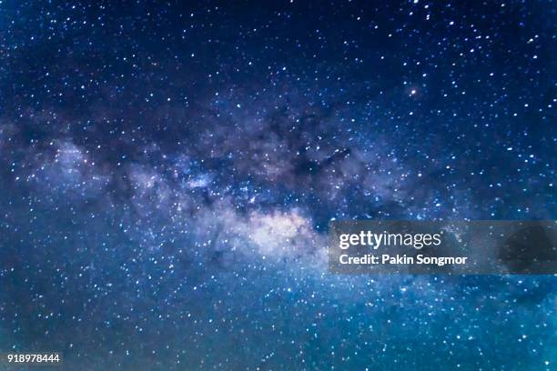 night scene milky way background - etoile photos et images de collection