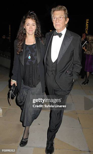 Actor John Hurt and Anwen Rees Meyers attend the Opening Gala for The Times BFI London Film Festival after party for the premiere of 'Fantastic Mr....