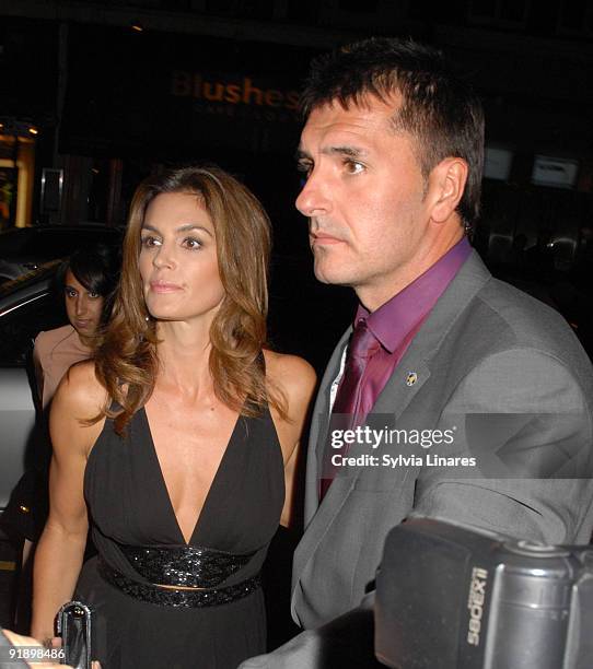 Model Cindy Crawford attends the Opening Gala for The Times BFI London Film Festival after party for the premiere of 'Fantastic Mr. Fox' held at...