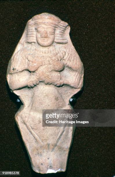 Terracotta figure of Ishtar, , fertility goddess. Old Babylonian, c2000 BC-1600 BC. Artist Unknown.