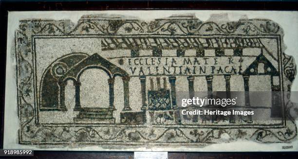 Early Christian Roman Mosaic of Christian Basilica, c1st-2nd century. Religion was very important to the Romans. Within the Roman Empire,...
