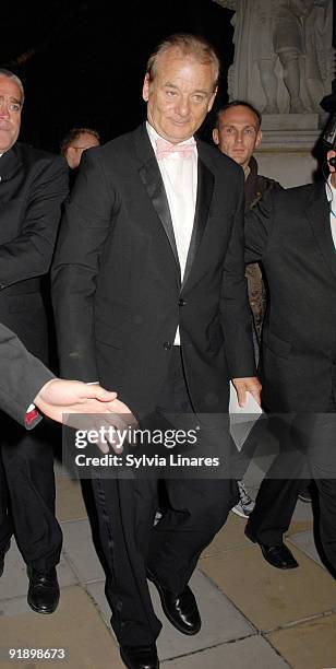 Actror Bill Murray attends the Opening Gala for The Times BFI London Film Festival after party for the premiere of 'Fantastic Mr. Fox' held at...