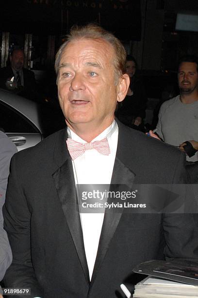 Actror Bill Murray attends the Opening Gala for The Times BFI London Film Festival after party for the premiere of 'Fantastic Mr. Fox' held at...
