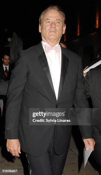 Actror Bill Murray attends the Opening Gala for The Times BFI London Film Festival after party for the premiere of 'Fantastic Mr. Fox' held at...