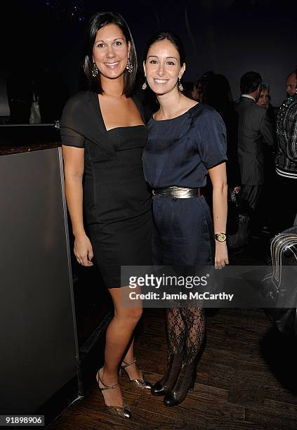 Diane Miller and Nicole Villani attend the H. Stern's Grupo Corpo event at the ARENA Event Space on October 14, 2009 in New York City.
