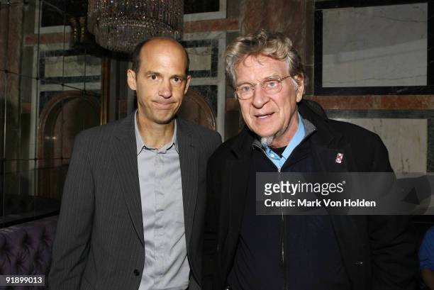 Anthony Edwards and Robert Thurman attend the screening of "Motherhood" after party hosted by Gotham Magazine at the The Gates on October 15, 2009 in...