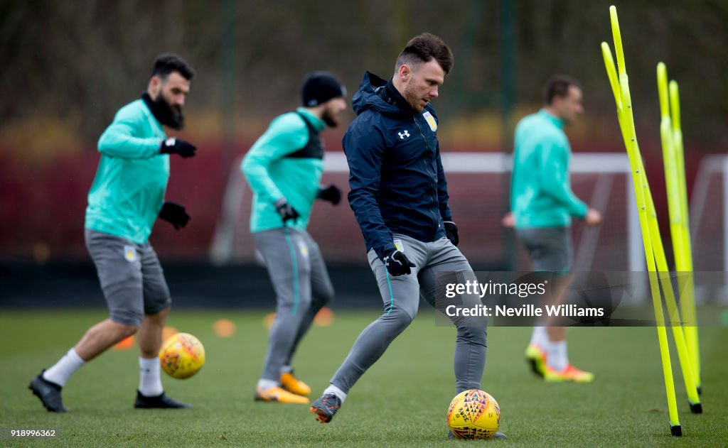 Aston Villa Training and Press Conference