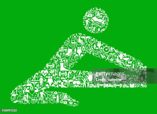 stretch  green medical rehabilitation physical therapy - body weight scale icon stock illustrations