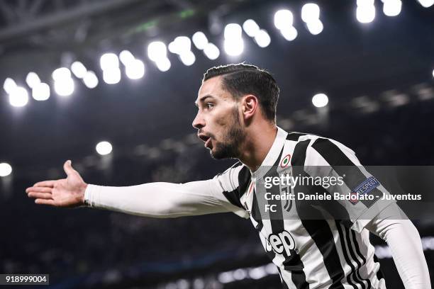 Mattia De Sciglio during the UEFA Champions League Round of 16 First Leg match between Juventus and Tottenham Hotspur at Allianz Stadium on February...