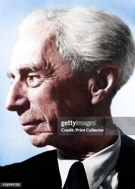 Bertrand Arthur William Russell, 3rd Earl Russell , British philosopher and mathematician. Nobel prize for literature 1950. PHOTOGRAPH COURTESY OF...