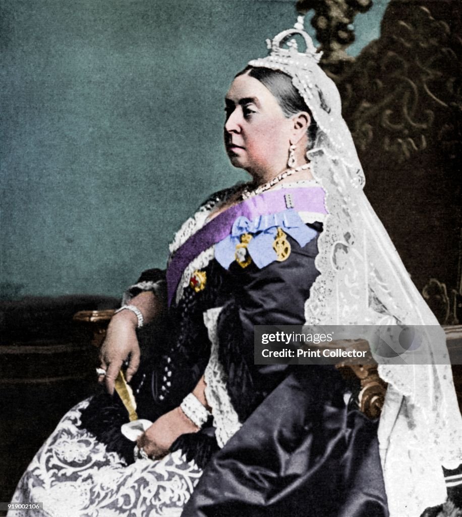 Queen Victoria In Ceremonial Robes At Her Golden Jubilee