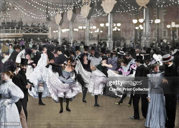 Le Bal Du Moulin-Rouge', 1900. Moulin Rouge is best known as the spiritual birthplace of the modern form of the can-can dance. From Le Panorama -...