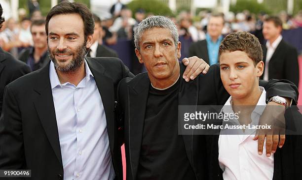 Antony Delon, and Samy Naceri and his son Julian arrives for the screening of the movie 'Miracle at St Anna' by US director Spike Lee, on September...