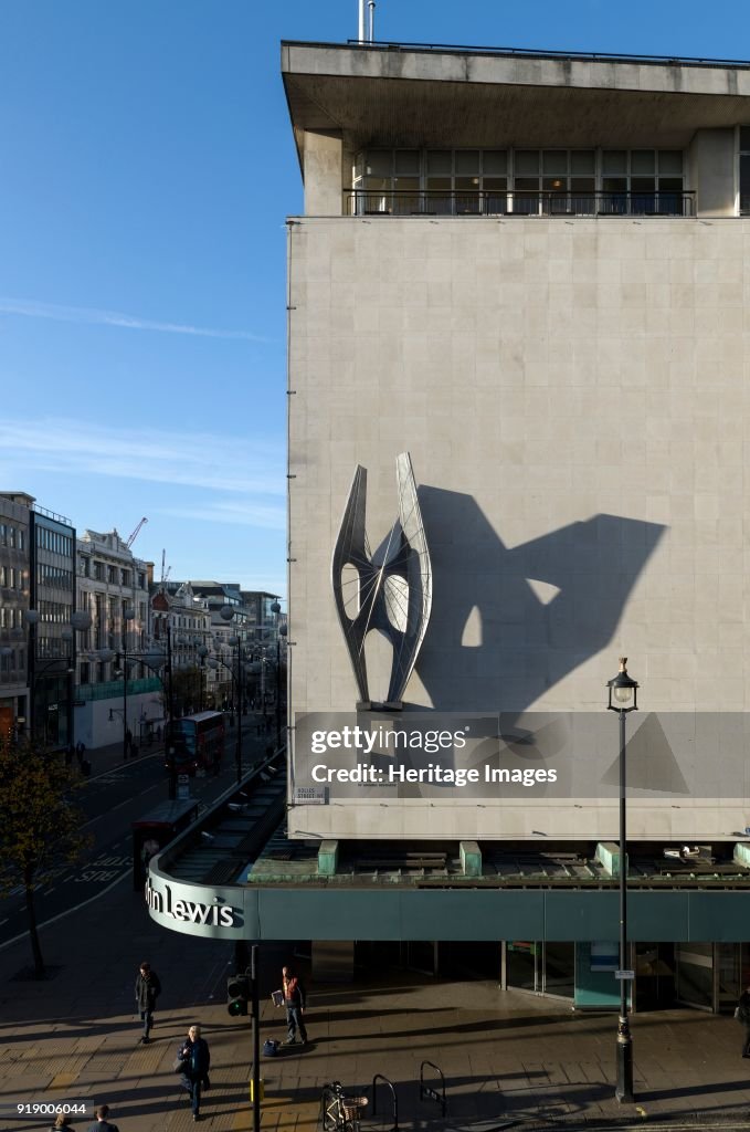 Winged Figure 'Winged Figure', sculpture by Barbara Hepworth, Oxford Street,... News ...