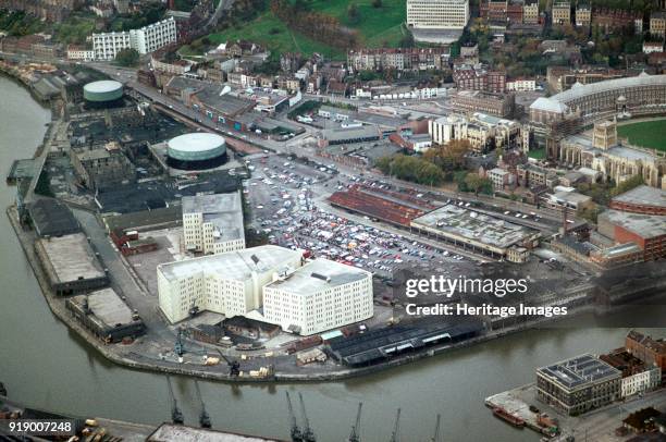 Canon's Marsh, Bristol, 1970. This area of Bristol has seen significant redevelopment. Shown here are the gas works and an inter-war warehouse that...