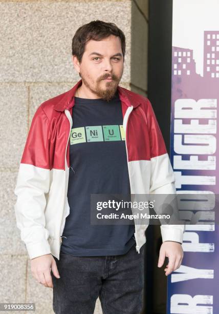 Jimmy Barnatan attends 'Servir Y Proteger' New Characters Presentation on February 16, 2018 in Madrid, Spain.