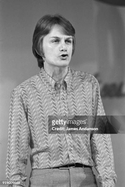 Paris - French singer Claude François on the set of the tv show "Si ça vous chante" hosted by Guy Lux, 9th October 1968