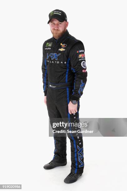 Monster Energy NASCAR Cup Series driver Jeffery Earnhardt poses for a portrait at Daytona International Speedway on February 15, 2018 in Daytona...