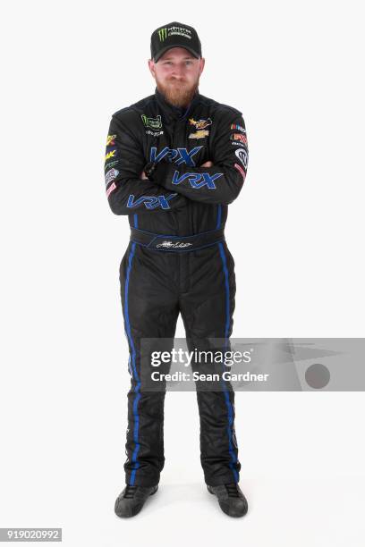 Monster Energy NASCAR Cup Series driver Jeffery Earnhardt poses for a portrait at Daytona International Speedway on February 15, 2018 in Daytona...