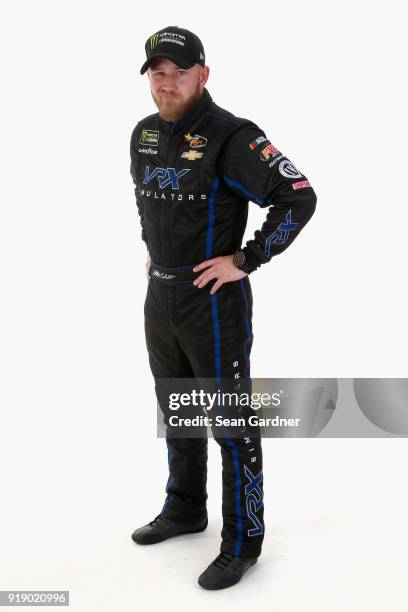 Monster Energy NASCAR Cup Series driver Jeffery Earnhardt poses for a portrait at Daytona International Speedway on February 15, 2018 in Daytona...