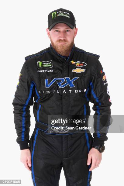 Monster Energy NASCAR Cup Series driver Jeffery Earnhardt poses for a portrait at Daytona International Speedway on February 15, 2018 in Daytona...