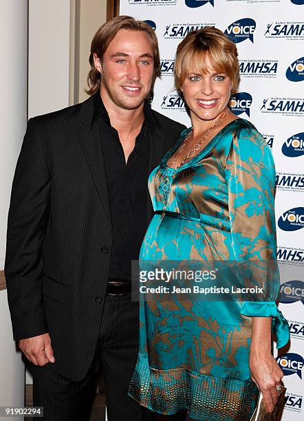 Kyle Lowder and Arianne Zucker attend the 2009 Voice Awards at Paramount Theater on the Paramount Studios lot on October 14, 2009 in Los Angeles,...