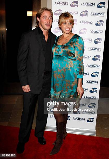 Kyle Lowder and Arianne Zucker attend the 2009 Voice Awards at Paramount Theater on the Paramount Studios lot on October 14, 2009 in Los Angeles,...