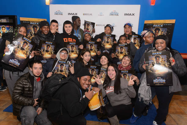 Union League Boys & Girls Club members received the celebrity treatment with concessions and more during an advance IMAX screening of Black Panther...