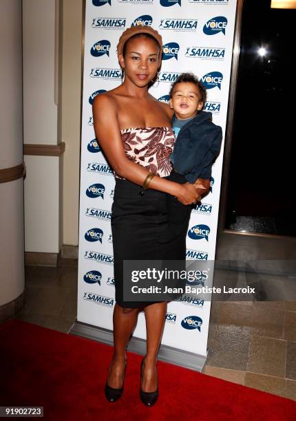 Aasha Davis attends the 2009 Voice Awards at Paramount Theater on the Paramount Studios lot on October 14, 2009 in Los Angeles, California.