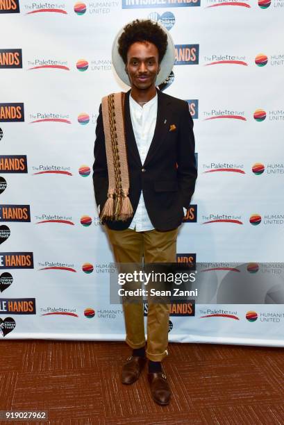 Tony Triumph attends Invisible Hands Movie Premiere at United Nations on February 15, 2018 in New York City.