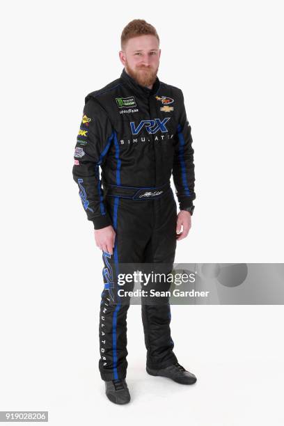 Monster Energy NASCAR Cup Series driver Jeffery Earnhardt poses for a portrait at Daytona International Speedway on February 15, 2018 in Daytona...