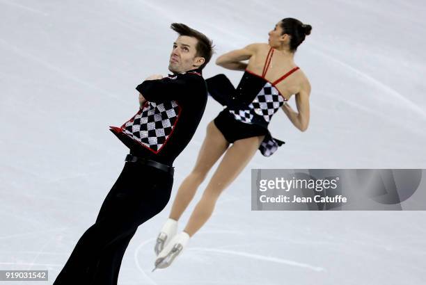 Valentina Marchei and Ondrej Hotarek of Italy during the Figure Skating Pair Skating Free Program on day six of the PyeongChang 2018 Winter Olympic...