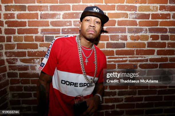 Basketball player Allen Iverson attends the Iverson All-Star Experience during NBA All-Star 2018 on February 15, 2018 in Los Angeles, California.