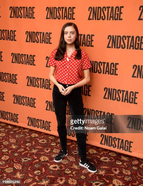 Actress Bel Powley attends the "Lobby Hero" cast meet and greet at Sardi's on February 16, 2018 in New York City.