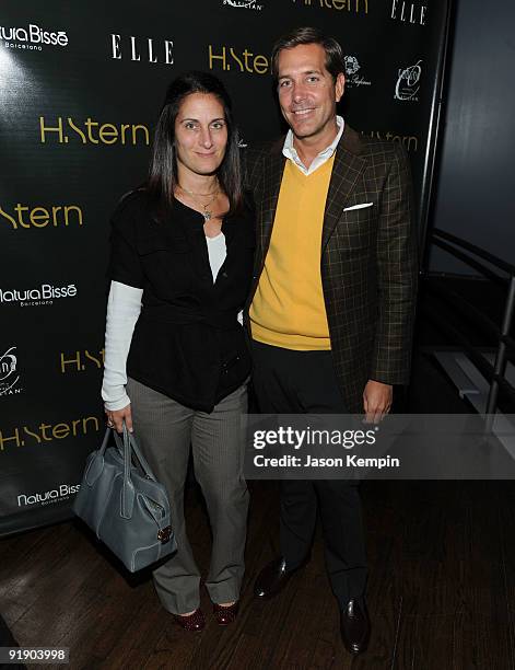 Accessories Director for Elle magazine Ellyn Chestnut and Christian Leone attend the H. Stern's GRUPO CORPO Event at the ARENA Event Space on October...