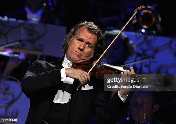 Musician Andre Rieu performs on stage at Acer Arena on October 15, 2009 in Sydney, Australia.