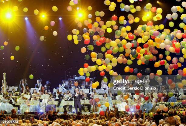 Musician Andre Rieu performs on stage at Acer Arena on October 15, 2009 in Sydney, Australia.