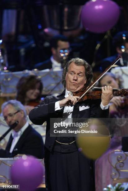 Musician Andre Rieu performs on stage at Acer Arena on October 15, 2009 in Sydney, Australia.