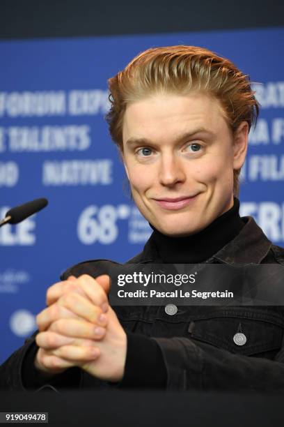 Freddie Fox at the 'Black 47' press conference during the 68th Berlinale International Film Festival Berlin at Grand Hyatt Hotel on February 16, 2018...