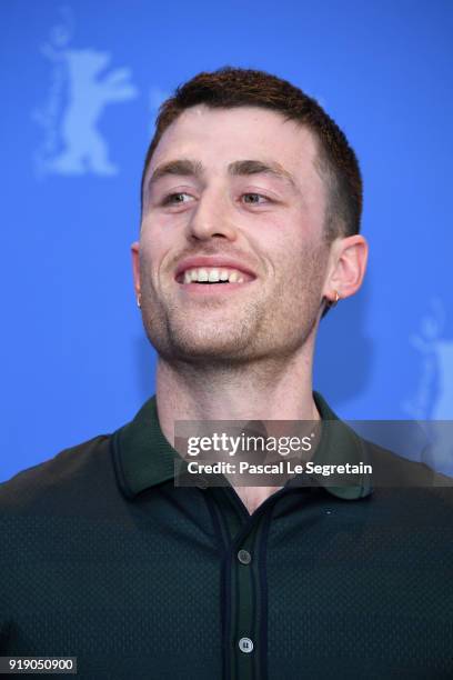 James Frecheville poses at the 'Black 47' photo call during the 68th Berlinale International Film Festival Berlin at Grand Hyatt Hotel on February...