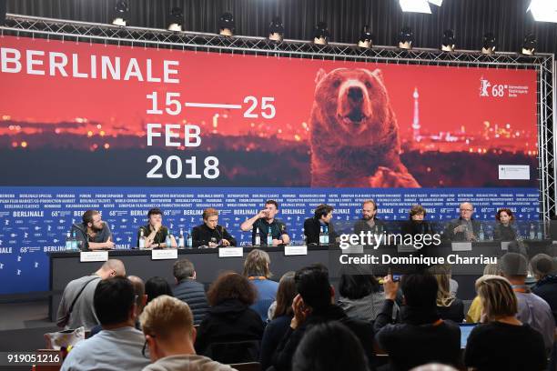 Moe Dunford, Barry Keoghan, Freddie Fox, James Frecheville, Lance Daly, Hugo Weaving, Stephen Rea, Jim Broadbent and Sarah Greene are seen at the...