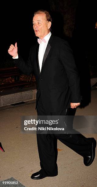 Bill Murray arrivals at the after party for Fantastic Mr Fox on October 14, 2009 in London, England.