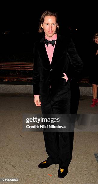 Wes Anderson arrivals at the after party for Fantastic Mr Fox on October 14, 2009 in London, England.