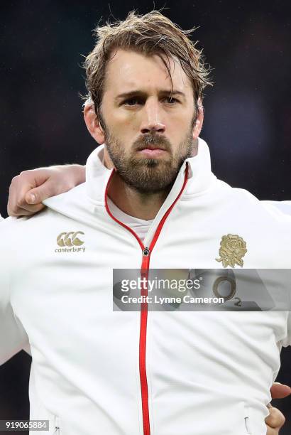 Chris Robshaw of England during the NatWest Six Nations match between England and Wales at Twickenham Stadium on February 10, 2018 in London, England.