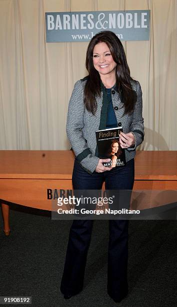 Actress and author Valerie Bertinelli promotes "Finding It" at Barnes & Noble 5th Avenue on October 15, 2009 in New York City.