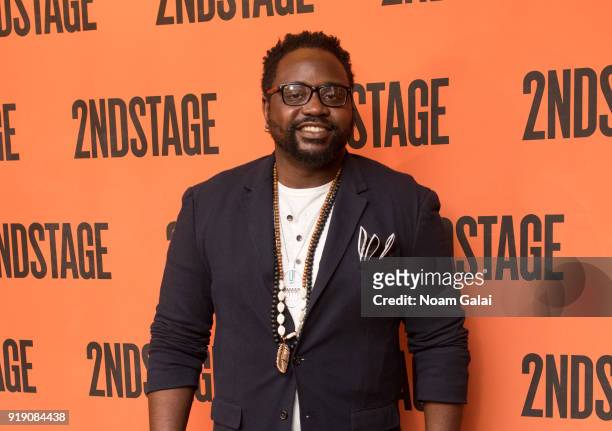 Actor Brian Tyree Henry attends the "Lobby Hero" cast meet and greet at Sardi's on February 16, 2018 in New York City.
