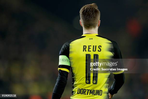 Marco Reus of Borussia Dortmund during the UEFA Europa League match between Borussia Dortmund v Atalanta Bergamo at the Signal Iduna Park on February...